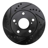 R1 Concepts 92-01 Toyota Camry Front Left Drilled & Slotted Black Brake Rotor by R1 Concepts RNC-633-76051L