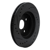 R1 Concepts 93-02 Chevrolet Prizm Front Right Drilled & Slotted Black Brake Rotor by R1 Concepts RNC-633-76056R