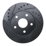 R1 Concepts 92-95 Toyota MR2 Front Left Drilled & Slotted Black Brake Rotor by R1 Concepts RNC-633-76057L