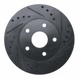 R1 Concepts 92-95 Toyota MR2 Front Right Drilled & Slotted Black Brake Rotor by R1 Concepts RNC-633-76057R