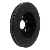 R1 Concepts 94-99 Toyota Celica Front Right Drilled & Slotted Black Brake Rotor by R1 Concepts RNC-633-76059R