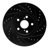 R1 Concepts 00-10 Pontiac Vibe Front Left Drilled & Slotted Black Brake Rotor by R1 Concepts RNC-633-76068L