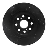 R1 Concepts 00-05 Toyota MR2 Spyder Rear Right Drilled & Slotted Black Brake Rotor by R1 Concepts RNC-633-76073R