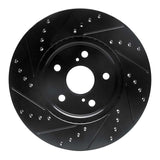 R1 Concepts 02-15 Lexus ES300 Front Right Drilled & Slotted Black Brake Rotor by R1 Concepts RNC-633-76075R