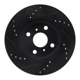 R1 Concepts 06-19 Scion IQ Front Right Drilled & Slotted Black Brake Rotor by R1 Concepts RNC-633-76078R