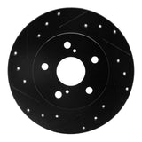R1 Concepts 08-18 Pontiac Vibe Rear Left Drilled & Slotted Black Brake Rotor by R1 Concepts RNC-633-76082L