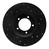 R1 Concepts 75-83 Toyota Pickup Front Left Drilled & Slotted Black Brake Rotor by R1 Concepts RNC-633-76092L