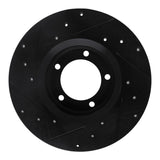 R1 Concepts 75-83 Toyota Pickup Front Right Drilled & Slotted Black Brake Rotor by R1 Concepts RNC-633-76092R