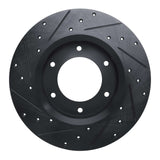R1 Concepts 79-80 Toyota Pickup Front Right Drilled & Slotted Black Brake Rotor by R1 Concepts RNC-633-76093R