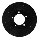 R1 Concepts 79-83 Toyota Pickup Front Left Drilled & Slotted Black Brake Rotor by R1 Concepts RNC-633-76094L