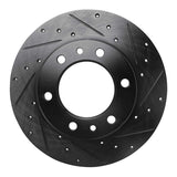 R1 Concepts 81-85 Toyota 4Runner Front Right Drilled & Slotted Black Brake Rotor by R1 Concepts RNC-633-76095R