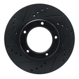 R1 Concepts 84-95 Toyota Pickup Front Left Drilled & Slotted Black Brake Rotor by R1 Concepts RNC-633-76096L