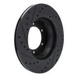 R1 Concepts 1986-1995 Toyota 4Runner Front Right Drilled & Slotted Black Brake Rotor by R1 Concepts RNC-633-76102R