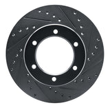 R1 Concepts 1986-1995 Toyota 4Runner Front Right Drilled & Slotted Black Brake Rotor by R1 Concepts RNC-633-76102R