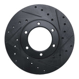 R1 Concepts 87-88 Toyota Pickup Front Right Drilled & Slotted Black Brake Rotor by R1 Concepts RNC-633-76105R