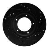 R1 Concepts 89-08 Toyota Hilux (Mexico) Front Left Drilled & Slotted Black Brake Rotor by R1 Concepts RNC-633-76106L