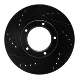 R1 Concepts 89-08 Toyota Hilux (Mexico) Front Left Drilled & Slotted Black Brake Rotor by R1 Concepts RNC-633-76106L