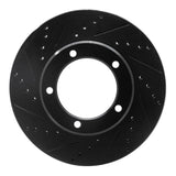 R1 Concepts 98-07 Lexus LX470 Front Left Drilled & Slotted Black Brake Rotor by R1 Concepts RNC-633-76112L