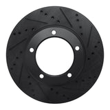 R1 Concepts 98-07 Lexus LX470 Front Right Drilled & Slotted Black Brake Rotor by R1 Concepts RNC-633-76112R