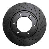R1 Concepts 93-97 Lexus LX450 Front Right Drilled & Slotted Black Brake Rotor by R1 Concepts RNC-633-76116R