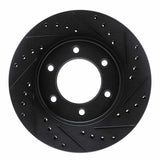 R1 Concepts 93-98 Toyota T100 Front Right Drilled & Slotted Black Brake Rotor by R1 Concepts RNC-633-76118R