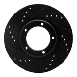 R1 Concepts 95-04 Toyota Tacoma Front Left Drilled & Slotted Black Brake Rotor by R1 Concepts RNC-633-76120L