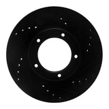 R1 Concepts 95-04 Toyota Tacoma Front Right Drilled & Slotted Black Brake Rotor by R1 Concepts RNC-633-76120R