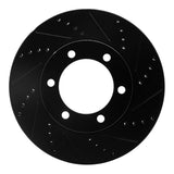 R1 Concepts 00-07 Toyota SEQUOIA Front Right Drilled & Slotted Black Brake Rotor by R1 Concepts RNC-633-76124R