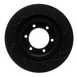 R1 Concepts 03-09 Lexus GX470 Front Left Drilled & Slotted Black Brake Rotor by R1 Concepts RNC-633-76126L