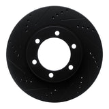 R1 Concepts 03-09 Lexus GX470 Front Left Drilled & Slotted Black Brake Rotor by R1 Concepts RNC-633-76126L
