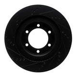 R1 Concepts 03-09 Lexus GX470 Front Right Drilled & Slotted Black Brake Rotor by R1 Concepts RNC-633-76126R