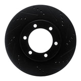 R1 Concepts 03-09 Lexus GX470 Front Right Drilled & Slotted Black Brake Rotor by R1 Concepts RNC-633-76126R