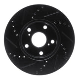 R1 Concepts 05-15 Toyota Tacoma Front Right Drilled & Slotted Black Brake Rotor by R1 Concepts RNC-633-76133R