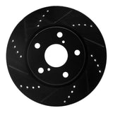 R1 Concepts 06-18 Lexus HS250H Front Left Drilled & Slotted Black Brake Rotor by R1 Concepts RNC-633-76135L