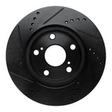 R1 Concepts 06-18 Lexus HS250H Front Right Drilled & Slotted Black Brake Rotor by R1 Concepts RNC-633-76135R