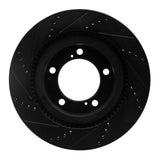 R1 Concepts 07-22 Lexus LX570 Front Right Drilled & Slotted Black Brake Rotor by R1 Concepts RNC-633-76136R