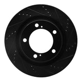 R1 Concepts 07-22 Lexus LX570 Front Right Drilled & Slotted Black Brake Rotor by R1 Concepts RNC-633-76136R