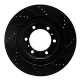 R1 Concepts 10-24 Lexus GX460 Front Left Drilled & Slotted Black Brake Rotor by R1 Concepts RNC-633-76142L