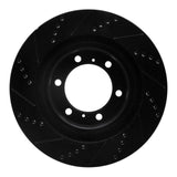 R1 Concepts 10-24 Lexus GX460 Front Right Drilled & Slotted Black Brake Rotor by R1 Concepts RNC-633-76142R