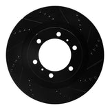 R1 Concepts 10-24 Lexus GX460 Front Right Drilled & Slotted Black Brake Rotor by R1 Concepts RNC-633-76142R