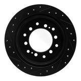R1 Concepts 10-24 Lexus GX460 Rear Right Drilled & Slotted Black Brake Rotor by R1 Concepts RNC-633-76143R