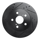 R1 Concepts 16-22 Toyota Prius Front Left Drilled & Slotted Black Brake Rotor by R1 Concepts RNC-633-76151L