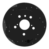 R1 Concepts 18-24 Toyota Camry Rear Left Drilled & Slotted Black Brake Rotor by R1 Concepts RNC-633-76152L