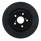 R1 Concepts 21-25 Toyota RAV4 Prime (Plug-in Hybrid) Front Right Drilled & Slotted Black Brake Rotor