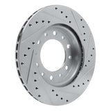 R1 Concepts 76-89 Toyota Land Cruiser Front Left Drilled & Slotted Black Brake Rotor by R1 Concepts RNC-633-76169L