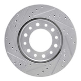 R1 Concepts 76-89 Toyota Land Cruiser Front Right Drilled & Slotted Black Brake Rotor by R1 Concepts RNC-633-76169R
