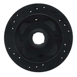 R1 Concepts 79-83 Mazda RX-7 Front Left Drilled & Slotted Black Brake Rotor by R1 Concepts RNC-633-80001L