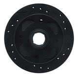 R1 Concepts 79-83 Mazda RX-7 Front Right Drilled & Slotted Black Brake Rotor by R1 Concepts RNC-633-80001R