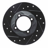 R1 Concepts 81-85 Mazda GLC Front Left Drilled & Slotted Black Brake Rotor by R1 Concepts RNC-633-80005L