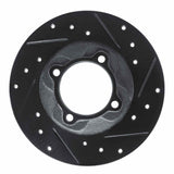 R1 Concepts 81-85 Mazda GLC Front Right Drilled & Slotted Black Brake Rotor by R1 Concepts RNC-633-80005R
